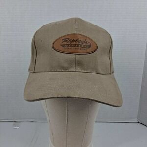 Ripleys Aquarium Myrtle Beach SC Tan Leather Patch Strapback Hat Cap J Hats